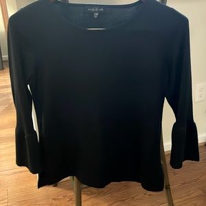 August silk medium bell sleeve top